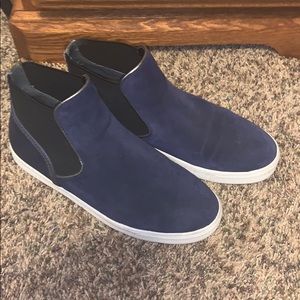 Blue suede Sam Edelman high tops